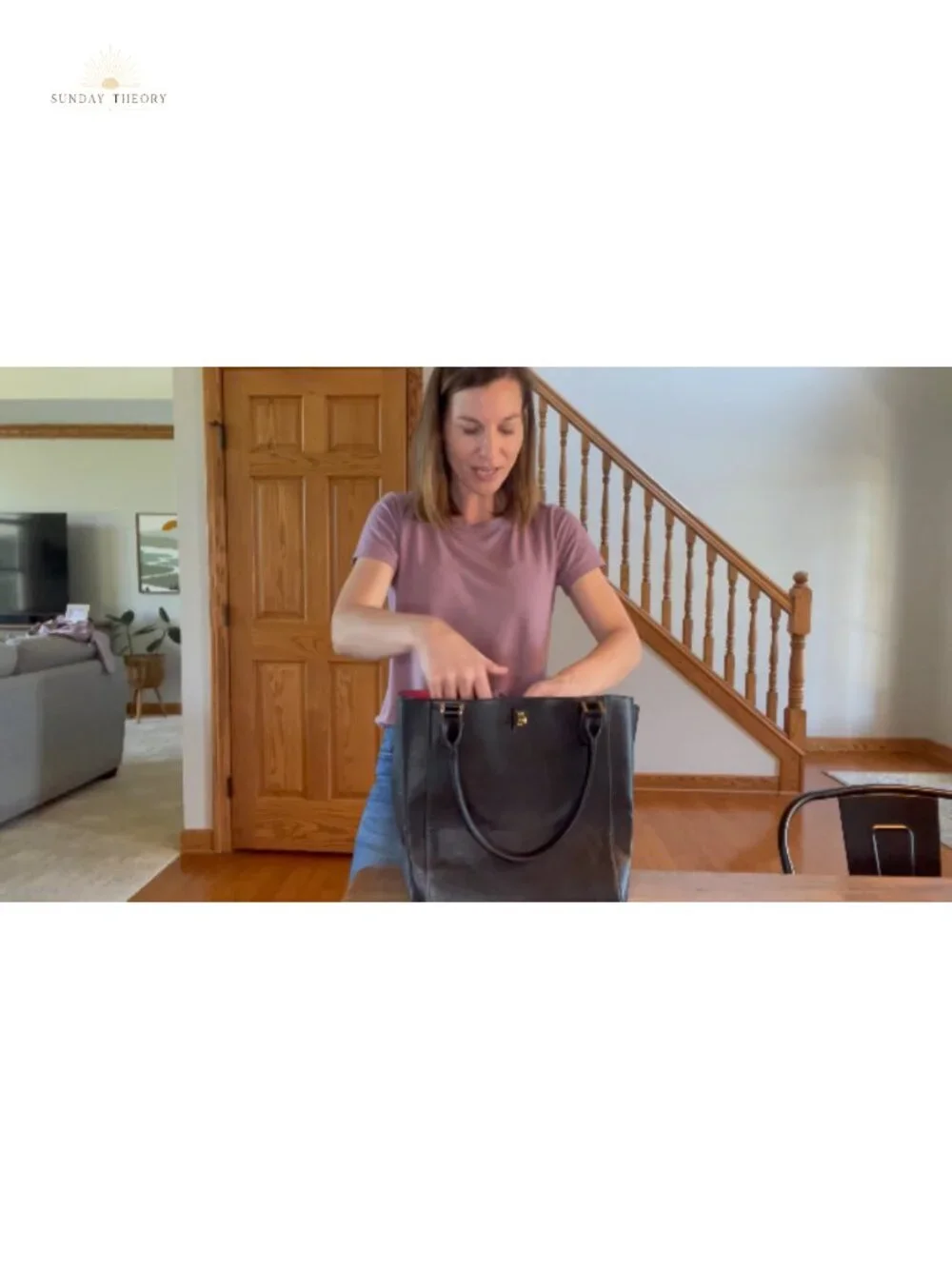 Large Work Tote Bag Women Bucket Purse Vegan Faux Leather